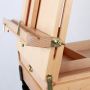 Rolling Mobile Wooden French Art Artist Easel Portable Sketch Drawing Box Easel with Wheel HX-3E