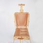 Amazon hot sale french box easel paint easel with drawer wooden and wheel