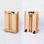 Amazon hot sale french box easel paint easel with drawer wooden and wheel