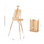 French easel with sketch box art painting easel with shoulder strap french style portable easels