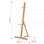 Portable Simple Custom Innovative Design Beech Display Easel Adjustable Display Easel I- Frame HJ-176