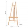 Artist Painter Tripod Wooden Easel Stand For Craft Display Artist Easel