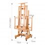 Heavy-Duty Beech Display Easel Art Master Sliding Easel Artist Master Studio Parts Painting Easel DHJ-6