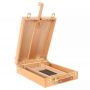 Easel Desk Artist Desk Sketch Box and Easel Table Oily Beech Wood - Portable, Multi Media