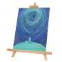 Royal & Langnickel Essentials Wood Tabletop Easel, Tripod Display, Max 29,