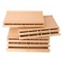 1&2&3 Laci Artist Supply Kotak Penyimpanan - Kotak Pensil Kayu Beech dengan Laci & Kompartemen