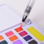 18 color solid watercolor with plastic box. Student level
