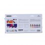 ART NATION DIY Acrylic Ink neon colors 6*30ml ( Glass Bottle)