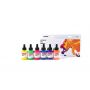 ART NATION DIY Acrylic Ink neon colors 6*30ml ( Glass Bottle)