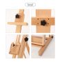 popular High Quality Wooden adjustable artist easel Folding Simple painting studio beech easel stand for wedding sign