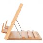 2022 popular Wooden adjustable Desk Easel Stand drawing painting manufacturer Folding Book beech Wood small easel with canvas
