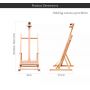 Table Stand Display Wood Easel Big Table Adjustable Easel High Quality Beech Wood Studio Easel