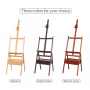 Top Level Easel Box Beech Walnut Solid Wood Studio Easel Stand Artists Folding Easel for Outdoor