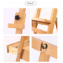 Top Level Easel Box Beech Walnut Solid Wood Studio Easel Stand Artists Folding Easel for Outdoor
