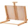 Wooden Tabletop Drawing Board Easel, Solid Beech H-Frame Adjustable Easel Artist Drawing & Sketching Board