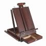 French Easel,Beech Wood Sketch Easel Box with Foldable Legs,Drawer Storage and Palette Tray,Portable Artist Easel outdoor