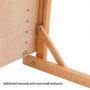 Wooden Tabletop Drawing Board Easel, Solid Beech H-Frame Adjustable Easel Artist Drawing & Sketching Board