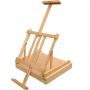 Studio Sketchbox Table Easel with Metal Lined Drawer - Adjustable Solid Beech Wood Tabletop Easel Artists Desk Easel