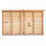 6-Drawers Artist Supply Storage Box - Portable Foldable Multi-Function Beech Wood Artist Tool & Brush Storage Box