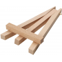 5 Inch Mini Beech Wood 48Pack Small Wood Easel Stand For Displaying Small Canvases Business Card Photos