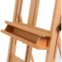 Large Studio H-Frame Easel - Solid Beech Wood Artist Easel Adjustable Movable Tilting Easel