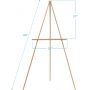 Wholesale Display Tripod Easel Stand Wedding Display Floor Stand Painting Adjustable Easel for Studio, Coffee Store