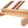Large Studio H-Frame Easel - Solid Beech Wood Artist Floor Easel with storage