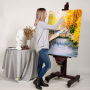 Holds Canvas Art Up To 71 Hig Extra Large Studio Easel Professional Artist Easel