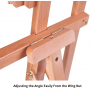 Large Basic Studio Easel Solid Beech Wood Artist Easel A-Frame Floor Painting Easel