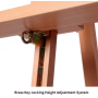 Large Basic Studio Easel Solid Beech Wood Artist Easel A-Frame Floor Painting Easel