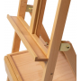 Studio H-Frame Adjustable Easel With Art Supply Storage Drawer Solid Beech Wood Easel Stand For Artists