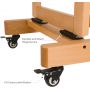Deluxe Rocker Crank Artist Easel Heavy Duty Art Floor Easel Inclinable Studio Easel Holds Canvas Art Up to 76.7