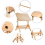 Solid Wood Writing Drafting Table Adjustable Height And Tiltable Tabletop for Artwork Artist Drawing Desk