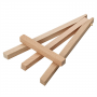 6 Inch Mini A-Frame Beech Wood Easel 48Pack Small Wood Display Stand for Displaying Small Canvases