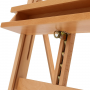 Large Studio H-Frame Easel - Solid Beech Wood Artist Easel Adjustable Movable Tilting Easel