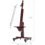 Holds Canvas Art Up To 71 Hig Extra Large Studio Easel Professional Artist Easel