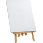  11.8 Tall Beechwood Tabletop Easel 9 x 12 ed Canvas with Canvas Sets for Painting Craft Drawing Decoration Sets