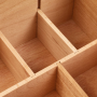 Large Art Supply Storage Box Multi-Function Solid Beech Wood Artist Tool Box