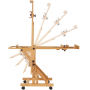 Holds Canvas Art Up to 78.7 High Deluxe Movable H-Frame Studio Easel Solid Beech Wood Artist Easel