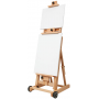 Versatile Studio H-Frame Easel All Media Adjustable Beech Wood Studio Easel, Painting Floor Easel Stand