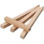 5 Inch Mini Beech Wood Easel 48Pack Small Wood Display Stand For Displaying Small Canvases