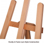 Basic Studio Easel Wood Artist Easel A-Frame Floor Adjustable Height Painting Easel