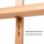 Medium-Duty Studio H-Frame Holds Canvas Art up to 48 Artist Easel Adjustable Tilting Floor Painting Easel
