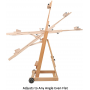 Versatile Studio H-Frame Easel - All Media Adjustable Beech Wood Studio Easel, Painting Floor Easel Stand