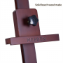 Walnut Large H- Frame Studio Easel, Solid Beech Wood Easel for Heavy Duty, Adjustable Floor Easel