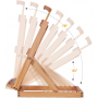 Heavy-Duty Tdiabletop Stuo H-Frame Wooden Easel- Solid Beech Wood Adjustable Artists Desktop Easel Table