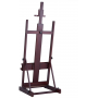 Walnut Large H- Frame Studio Easel, Solid Beech Wood Easel for Heavy Duty, Adjustable Floor Easel