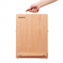 Portable Sketchbox Easel with 3 Drawers, Adjustable Beechwood Tabletop Easel, Artist Desktop Case