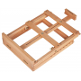 Large Adjustable Artist Tabletop Sketchbox Easel- Multi-Function Solid Beech Wood Storage Box Easel with 3-Drawer