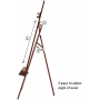 Walnut Large Painters Easel Adjustable Solid Beech Wood Artist Easel